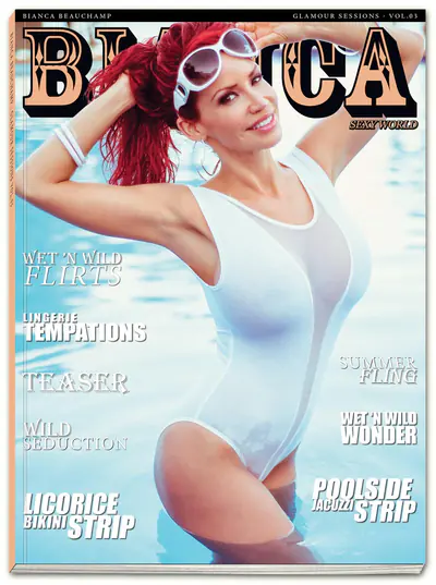 Bianca Beauchamp on the cover of the photo book Glamour Sessions, volume 3