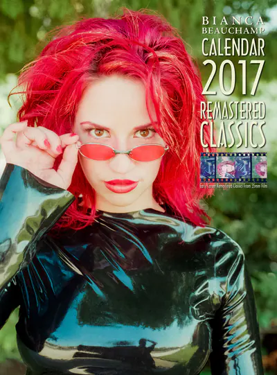 Bianca Beauchamp on the cover of her 2017 Remastered Classics calendar