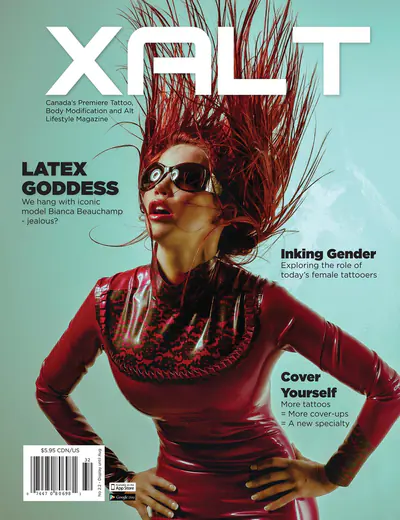 Bianca Beauchamp on the cover of Xalt