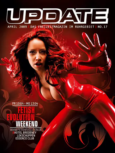 Bianca Beauchamp on the cover of Update, April 2009