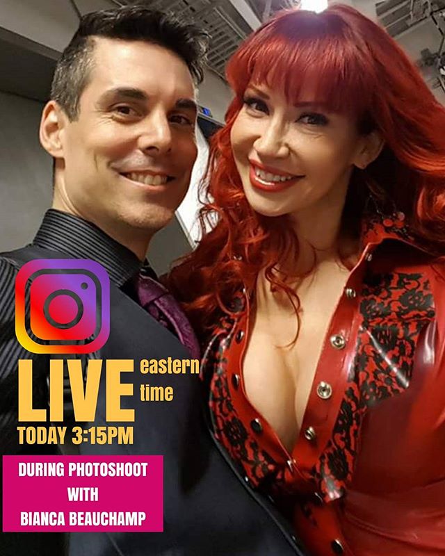 I will be #live  on IG today 3:15pm (eastern time) during photoshoot /w @biancabeauchampmodel following her LIVE Q&A ON HER FB/BIANCABEAUCHAMPMODEL. don't miss it! www.martinperreault.com #martinperreault #photography #ilovebianca #biancabeauchamp #redhead #latex #fetish #lingerie