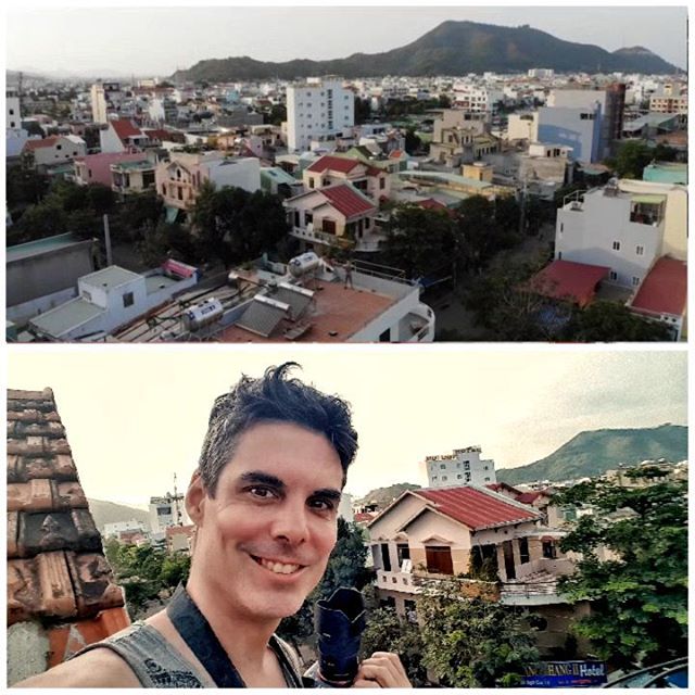 On the rooftop of @johnandpaulinn hostel in Nguyen Vân Cu in #vietnam   #johnandpaulinn