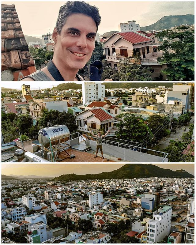 On the rooftop of @johnandpaulinn hostel in Nguyen Vân Cu in #vietnam   #johnandpaulinn